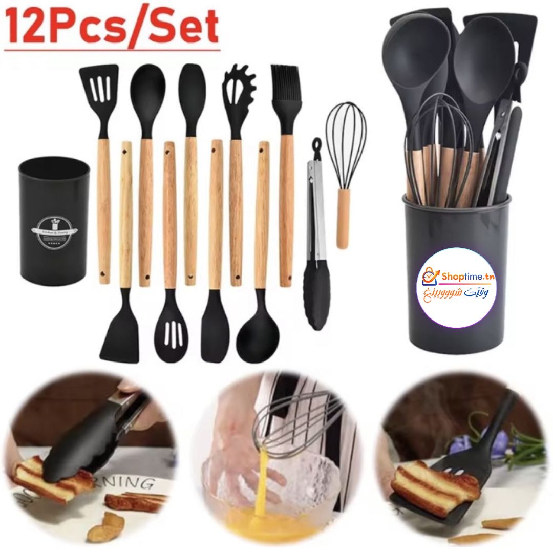 Set d’ustensiles de cuisine 12 pièces